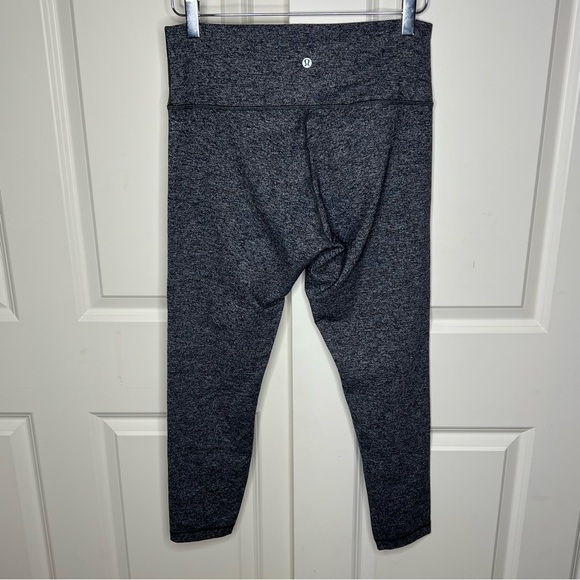 Lululemon Leggings Wunder Under 12 High-Rise Tight 25" Heathered Black Grey Yoga - Picture 6 of 14